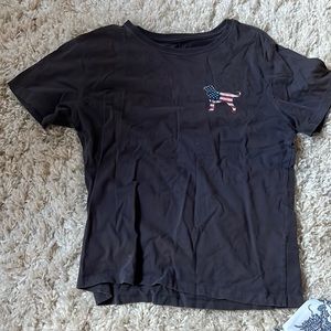 the black dog brand usa flag t-shirt